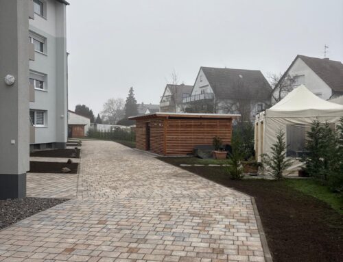 Am Hintergraben 3-7 – Außenanlage fristgerecht vor Weihnachten fertiggestellt